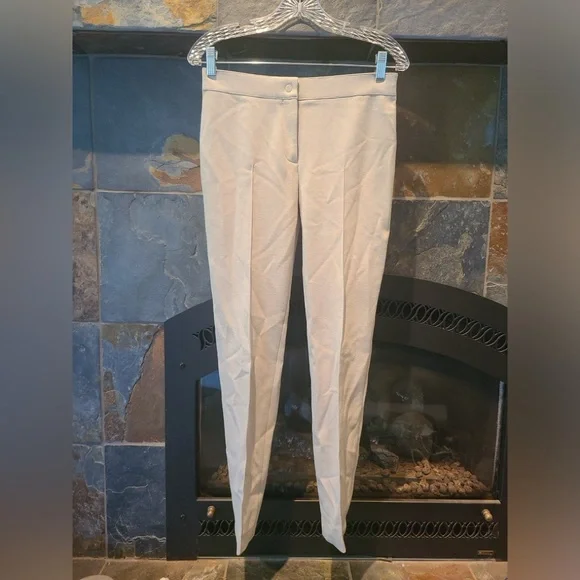 Akris Punto Beige Skinny Fit Stretchy Formal Suit/ Dress Pants Slacks Small 6
